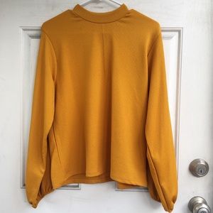Zara mustard yellow long sleeve